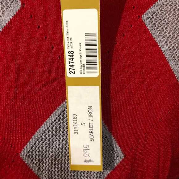 NWT Knit Harlequin Zipper Sweater - Picture 5 of 5